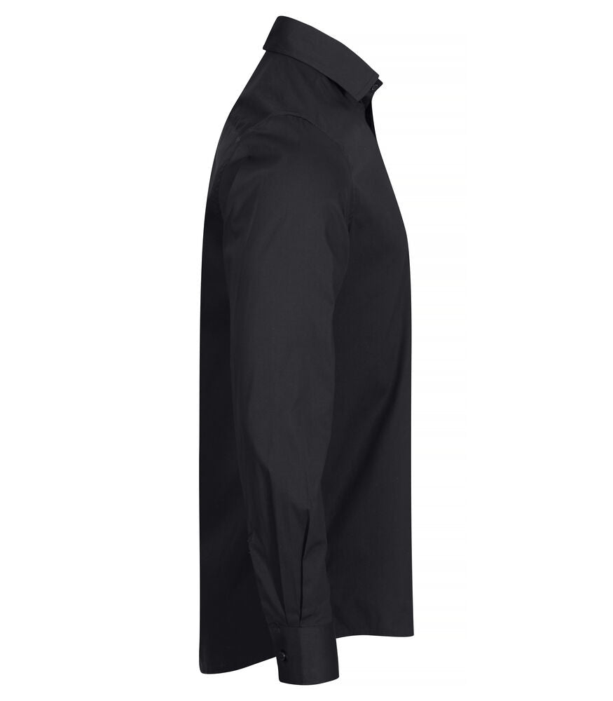 Stretch Shirt L/S von Clique – White