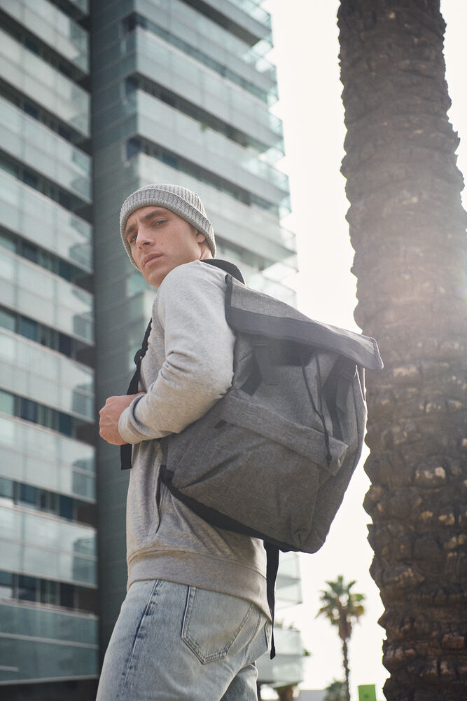 Melange Backpack von Clique – Grey Melange