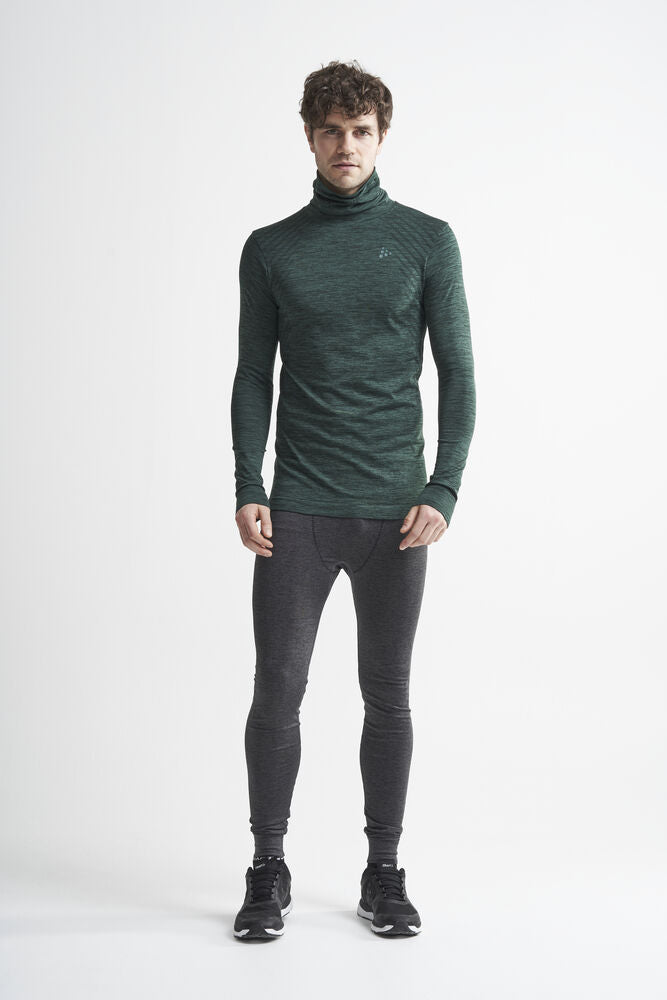 Fuseknit Comfort Turtleneck M von Craft – Pine/Melange