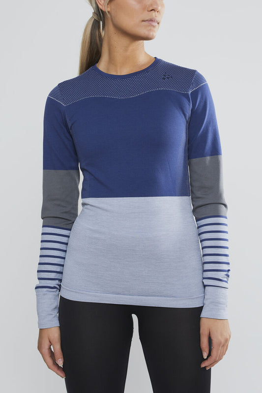 Craft Fuseknit Comfort Blocked RN LS W – Sportbekleidung & Ausrüstung