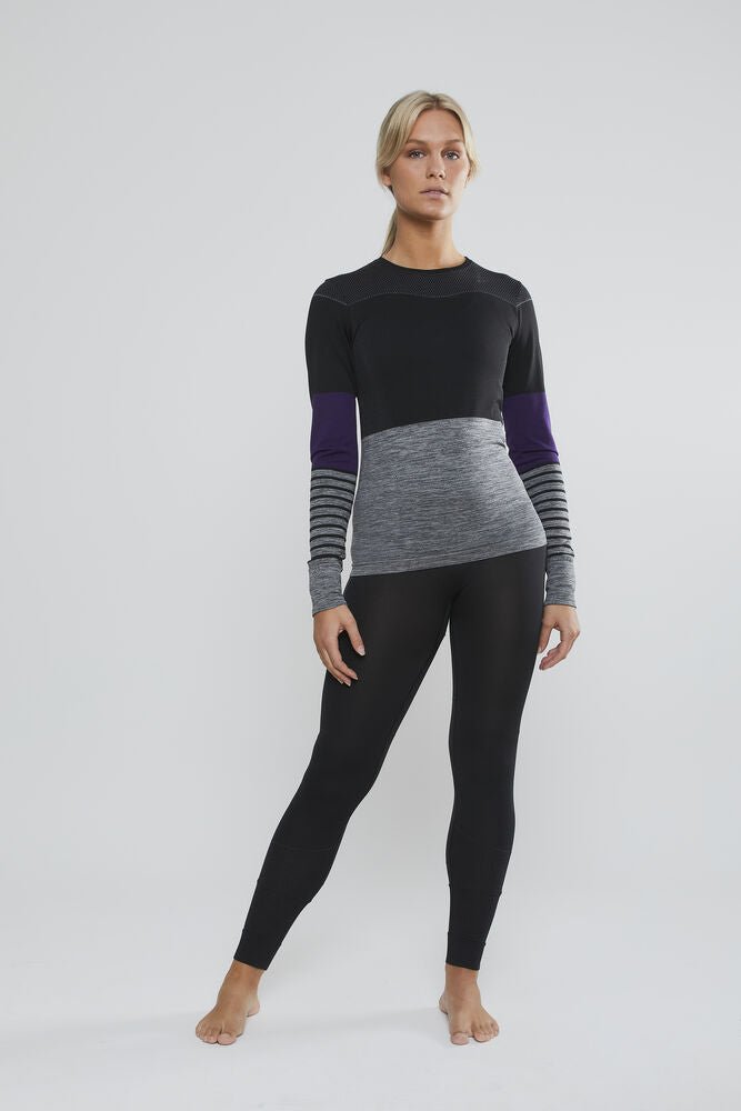 Fuseknit Comfort Blocked RN LS W von Craft – Maritime/Fog