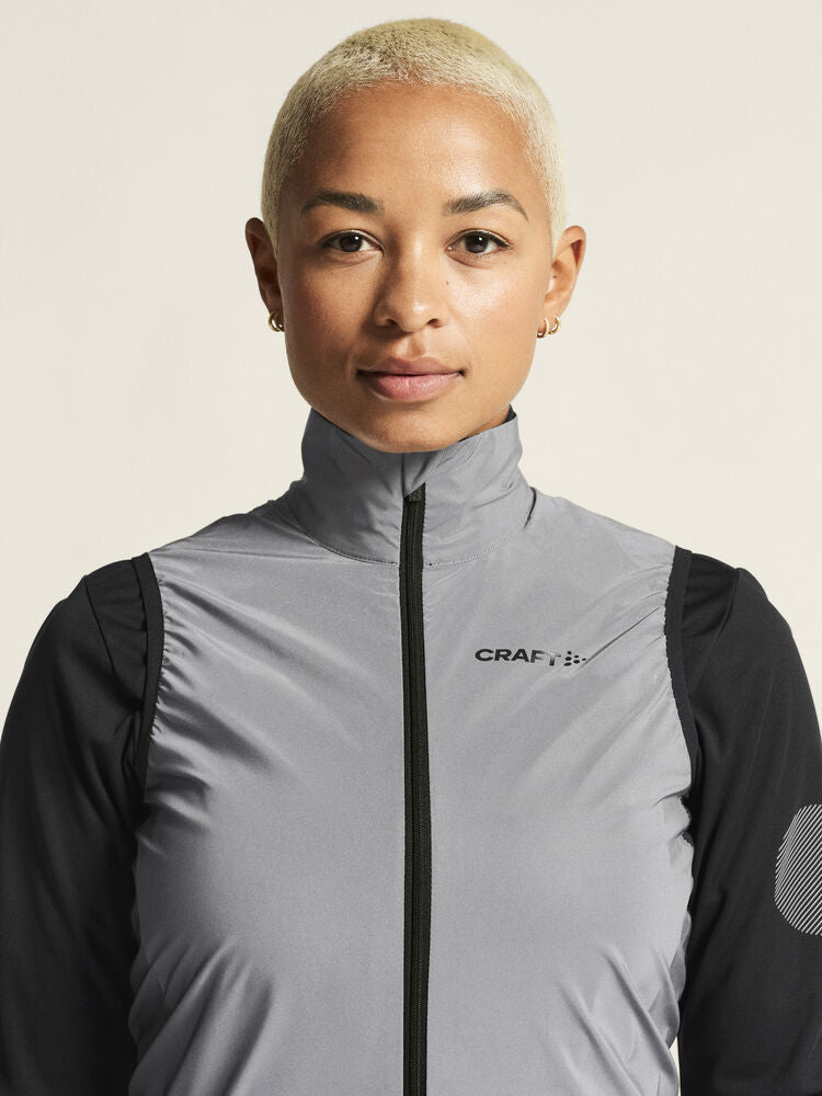 Adv Essence Lumen Wind Vest W - Fahrradweste - Relektions-Weste-leuchtet im Dunkeln