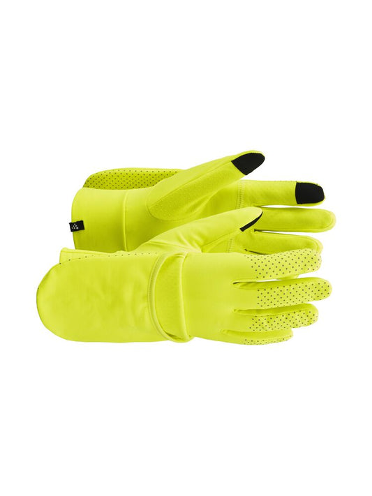 Lumen Fleece Hybrid Glove 2 - reflektiver, warmer Handschuh