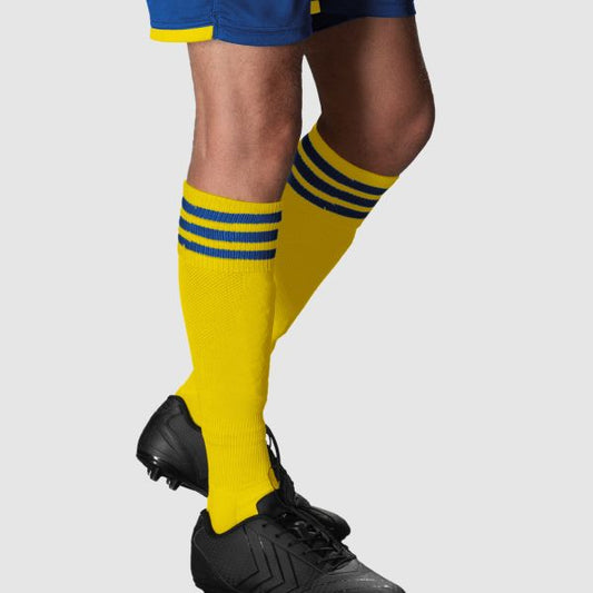 Stanno Ring Stutzenstrumpf – Sportsocken in Blau, Gelb, Orange