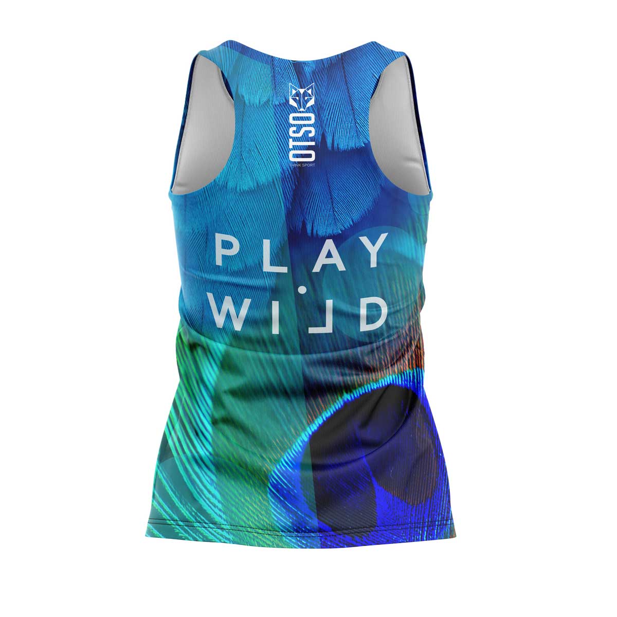 OTSO Damen Padel-Singlet - Blue Birds – Produktansicht 2