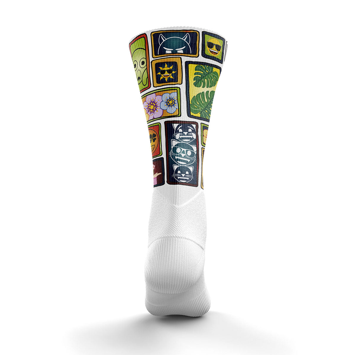 OTSO Sublimierte Sportsocken - Emoji Portrait – Produktansicht 2