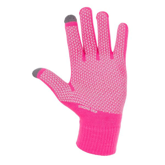 Reece Knitted Ultra Grip Glove – Sporthandschuhe in Pink, Schwarz