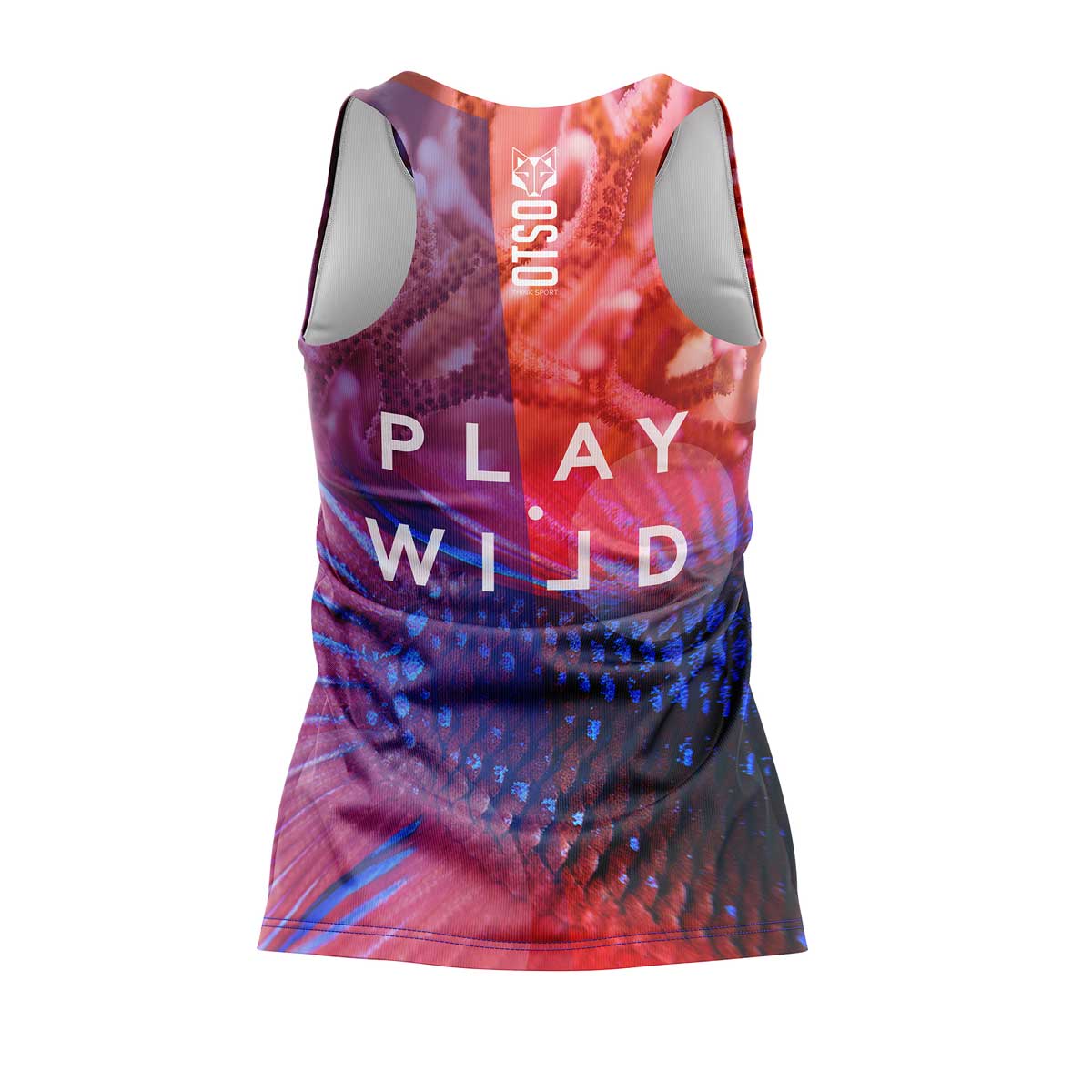 OTSO Damen Padel-Singlet - Coral – Produktansicht 2