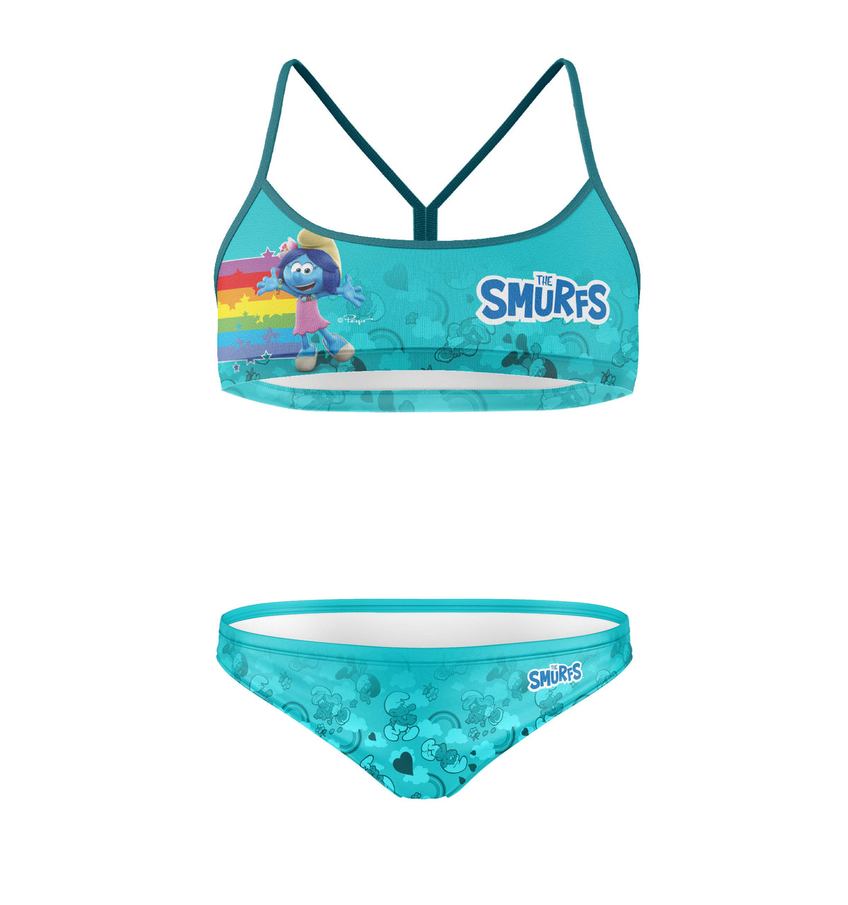 OTSO Sportbikini - Smurfs Rainbow – Produktansicht