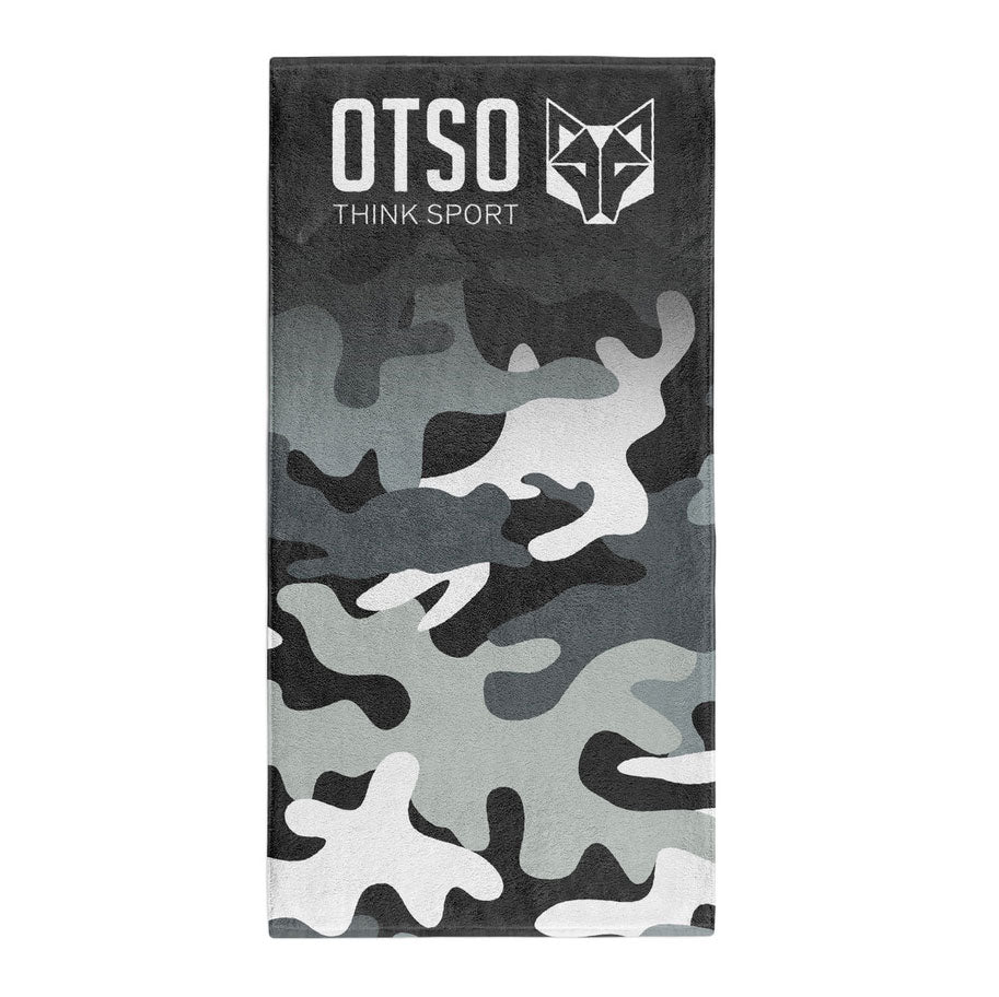 OTSO Mikrofaser-Sporthandtuch - Camo Grey – Produktansicht