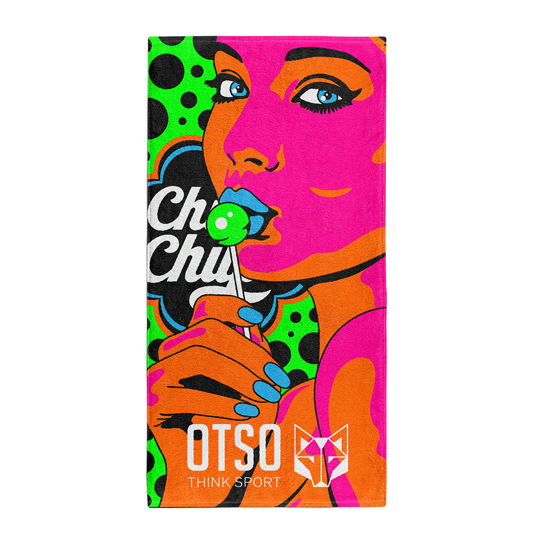 OTSO Mikrofaser-Sporthandtuch - Chupa Chups Warhool – Produktansicht 2