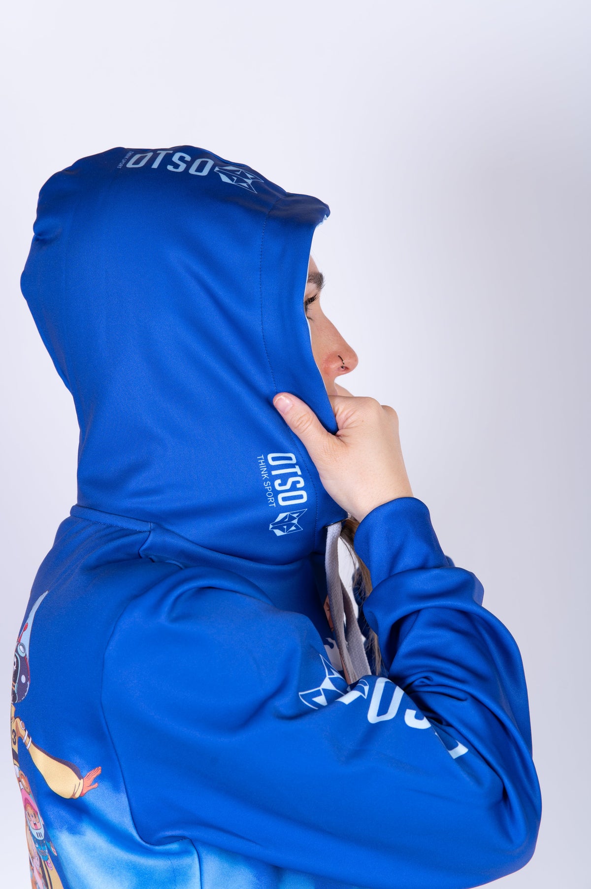 OTSO Hoodie - One piece egghead luffy and the crew blue – Produktansicht 23