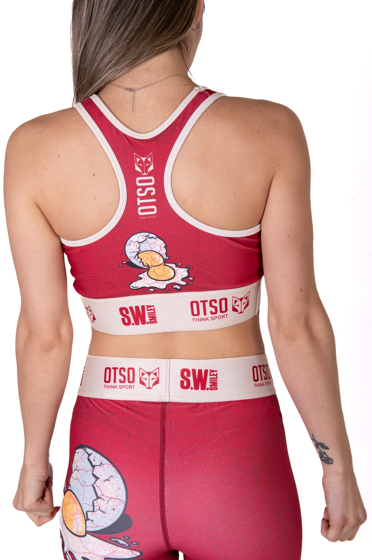 OTSO Damen Sporttop - S.W.Smiley Concrete Canvas Egg – Produktansicht 9