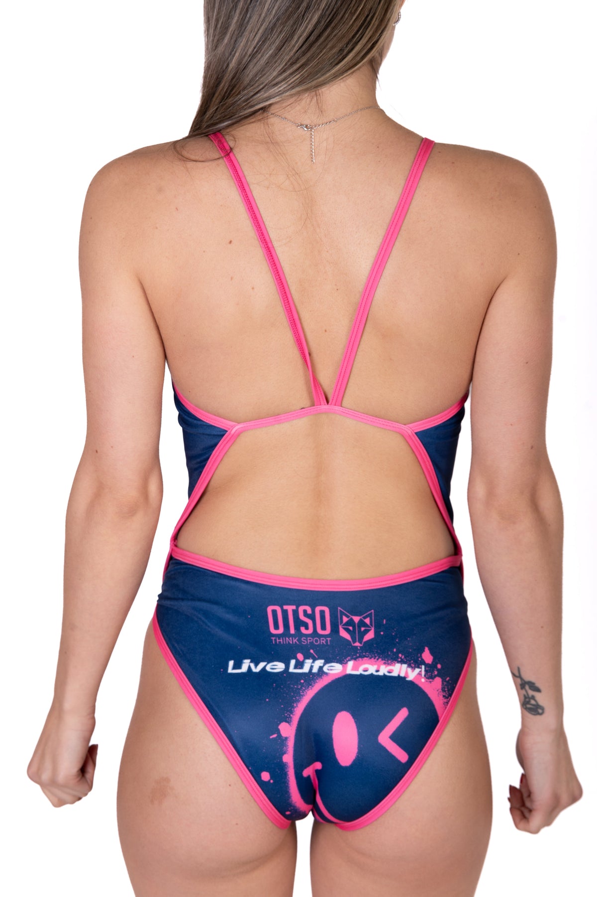 OTSO Damen Badeanzug - S.W.Smiley Graffiti – Produktansicht 12