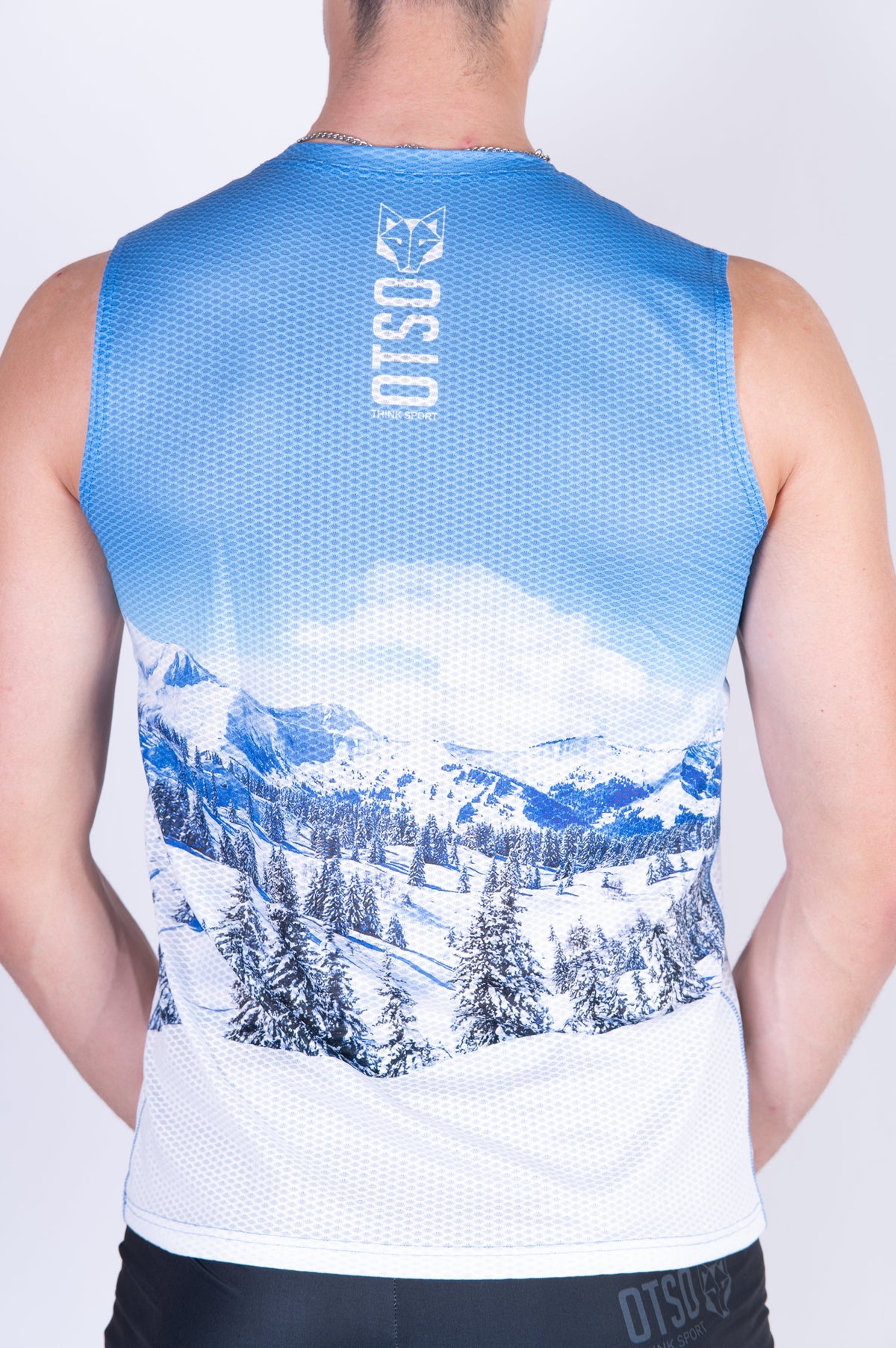 OTSO Herren Lauf-Tanktop - Snow Forest – Produktansicht 11