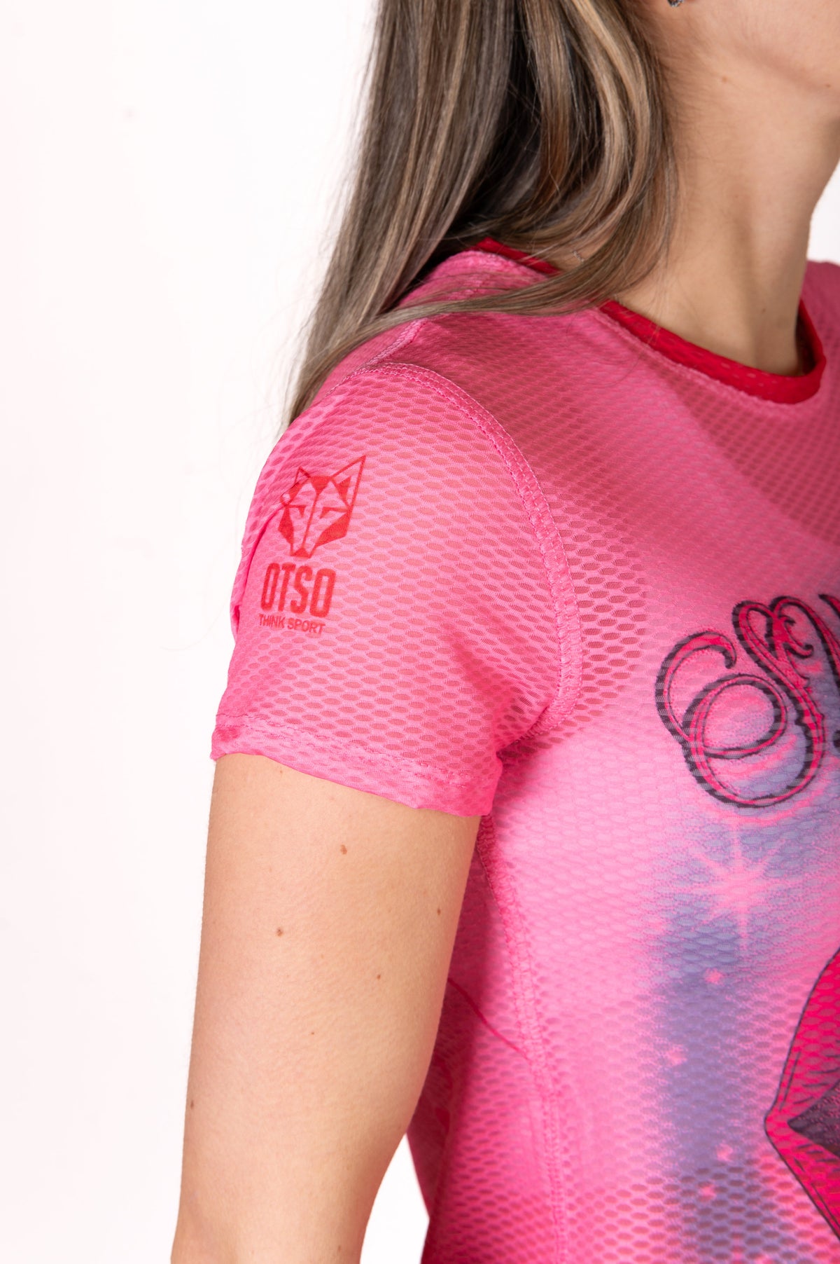 OTSO Damen Kurzarm-Funktionsshirt - S.W.Smiley Hella Good – Produktansicht 11