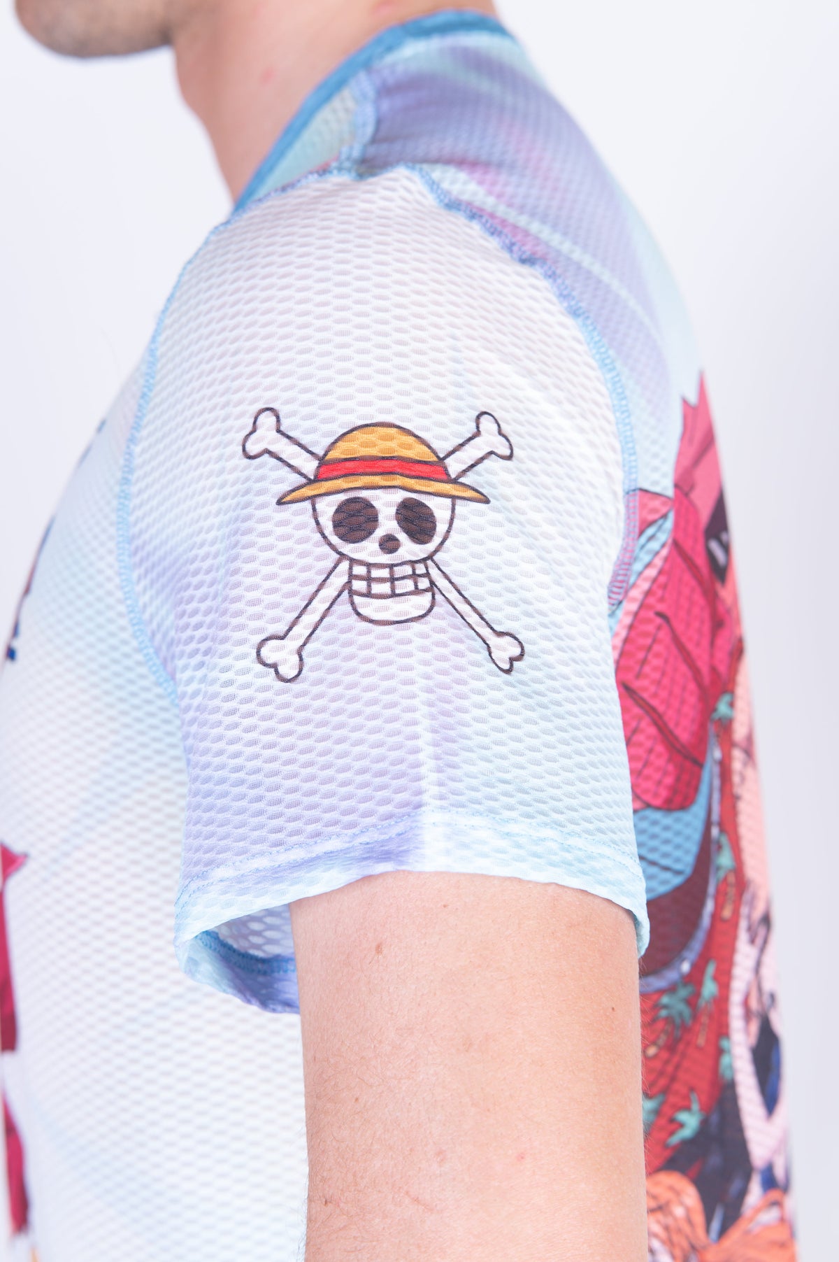 OTSO Herren Kurzarm-Funktionsshirt - One piece fishman luffy and the crew green – Produktansicht 12