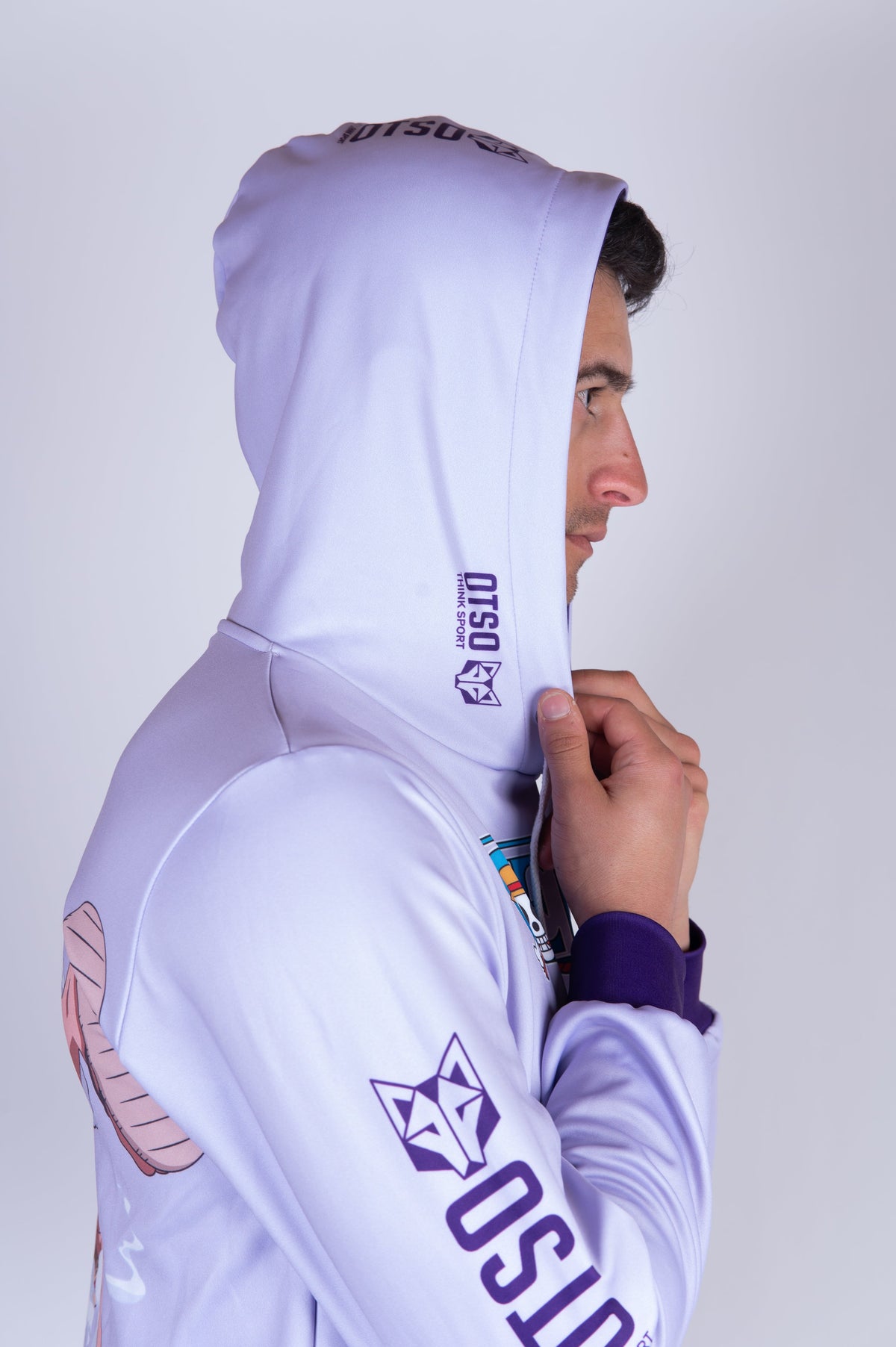 OTSO Hoodie - One piece egghead luffy gear5 purple – Produktansicht 23