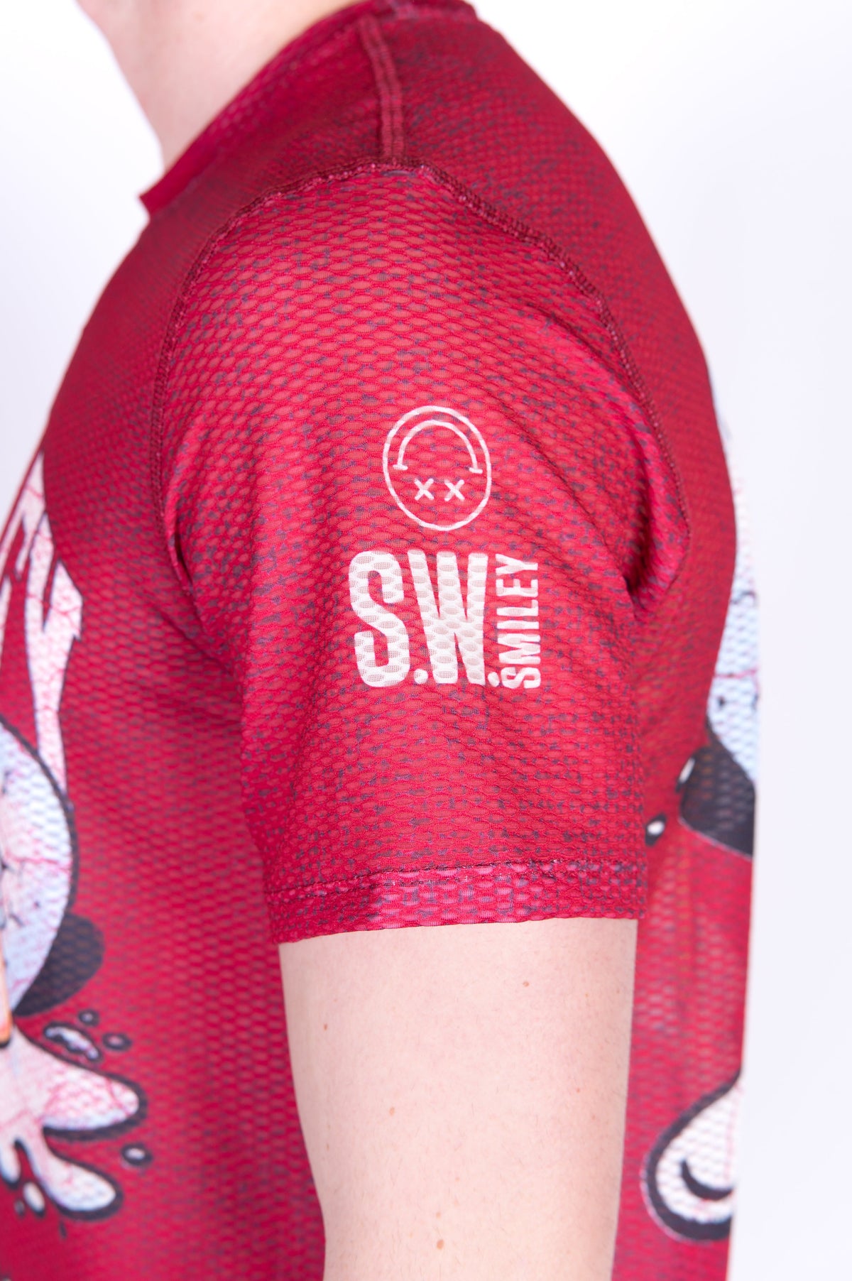 OTSO Herren Kurzarm-Funktionsshirt - S.W.Smiley Concrete Canvas Egg – Produktansicht 11