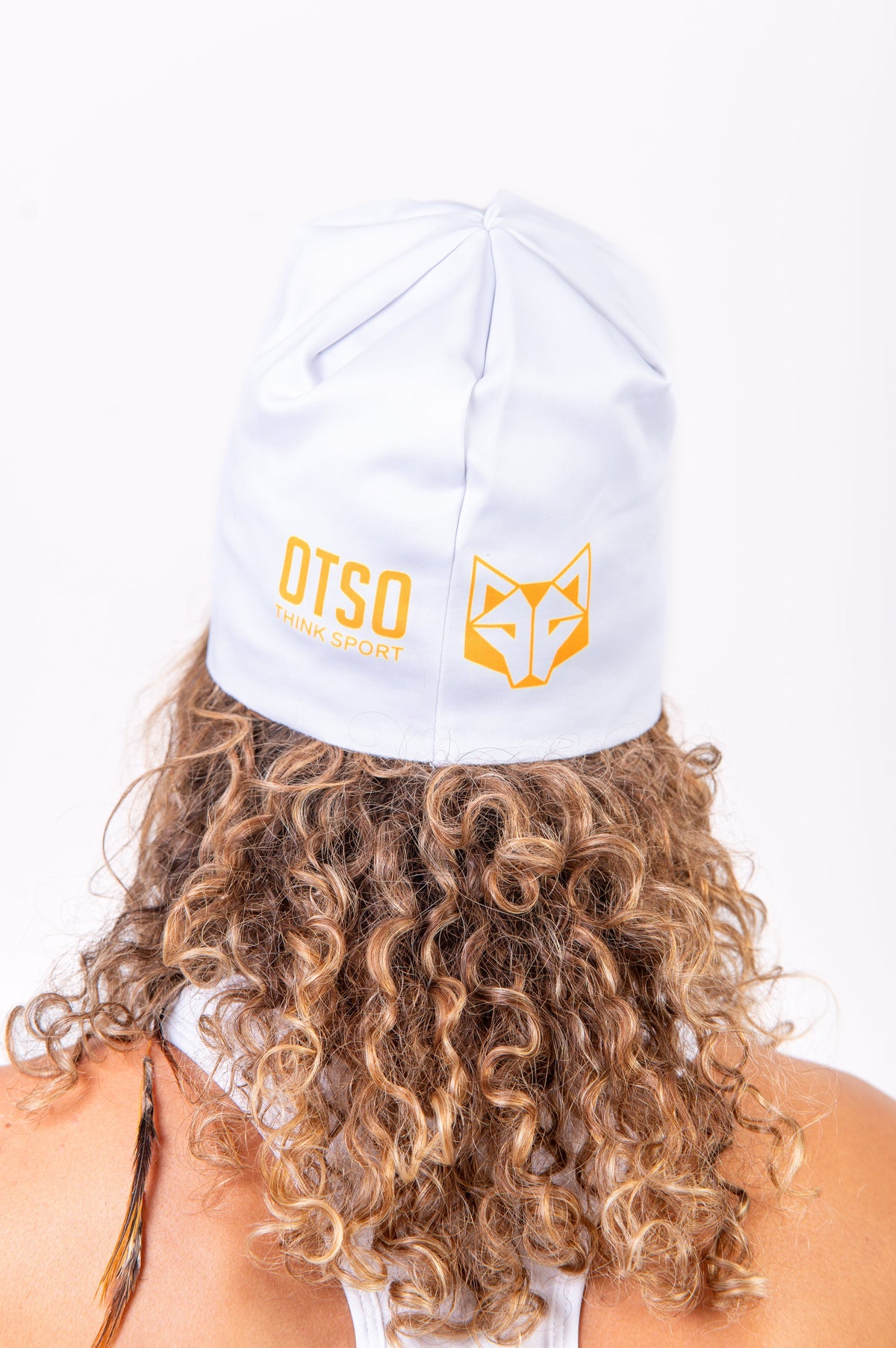 OTSO Sportmütze - White & Fluo Orange – Produktansicht 5