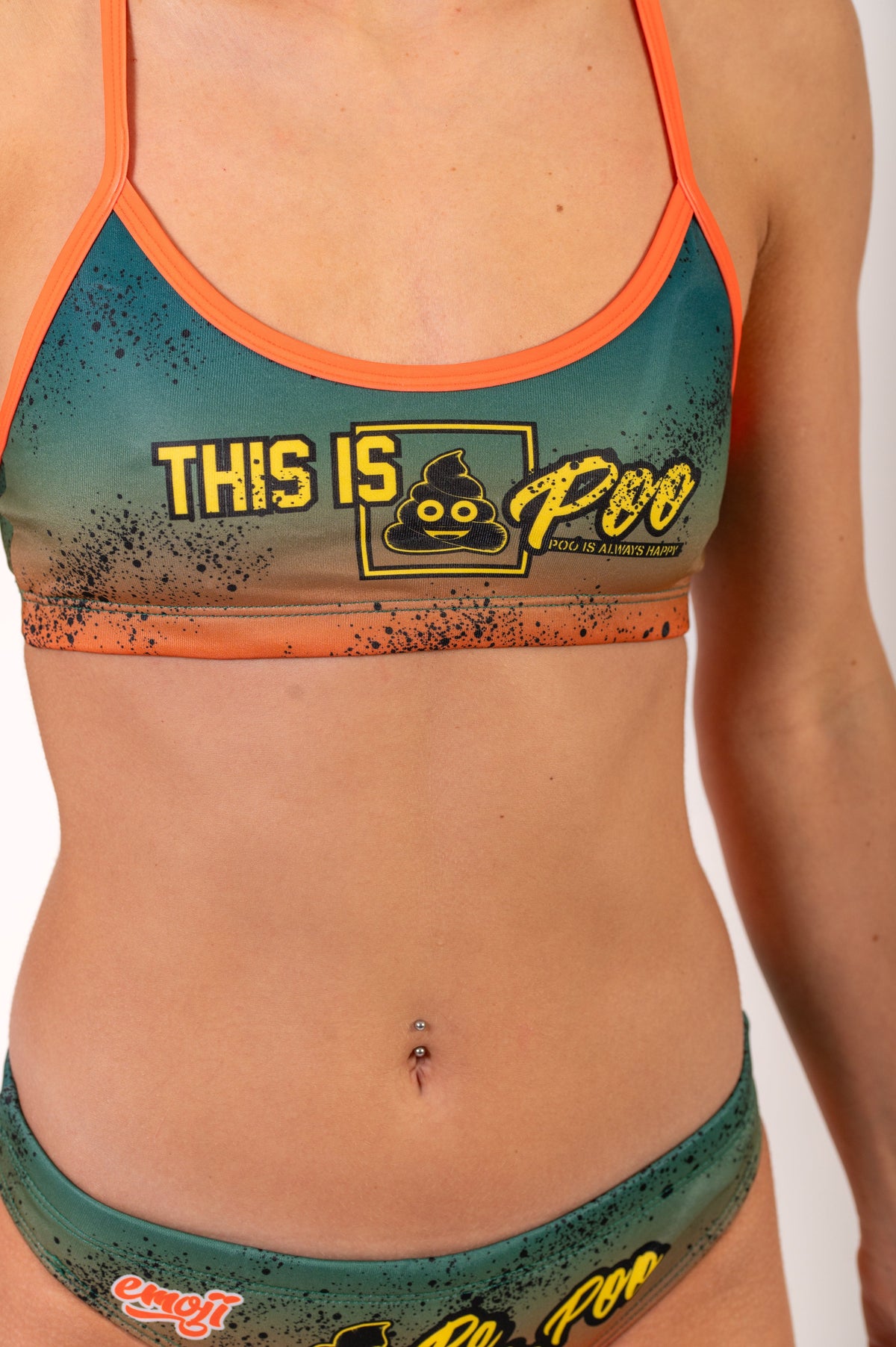 OTSO Sportbikini - Emoji Be like Poo – Produktansicht 8
