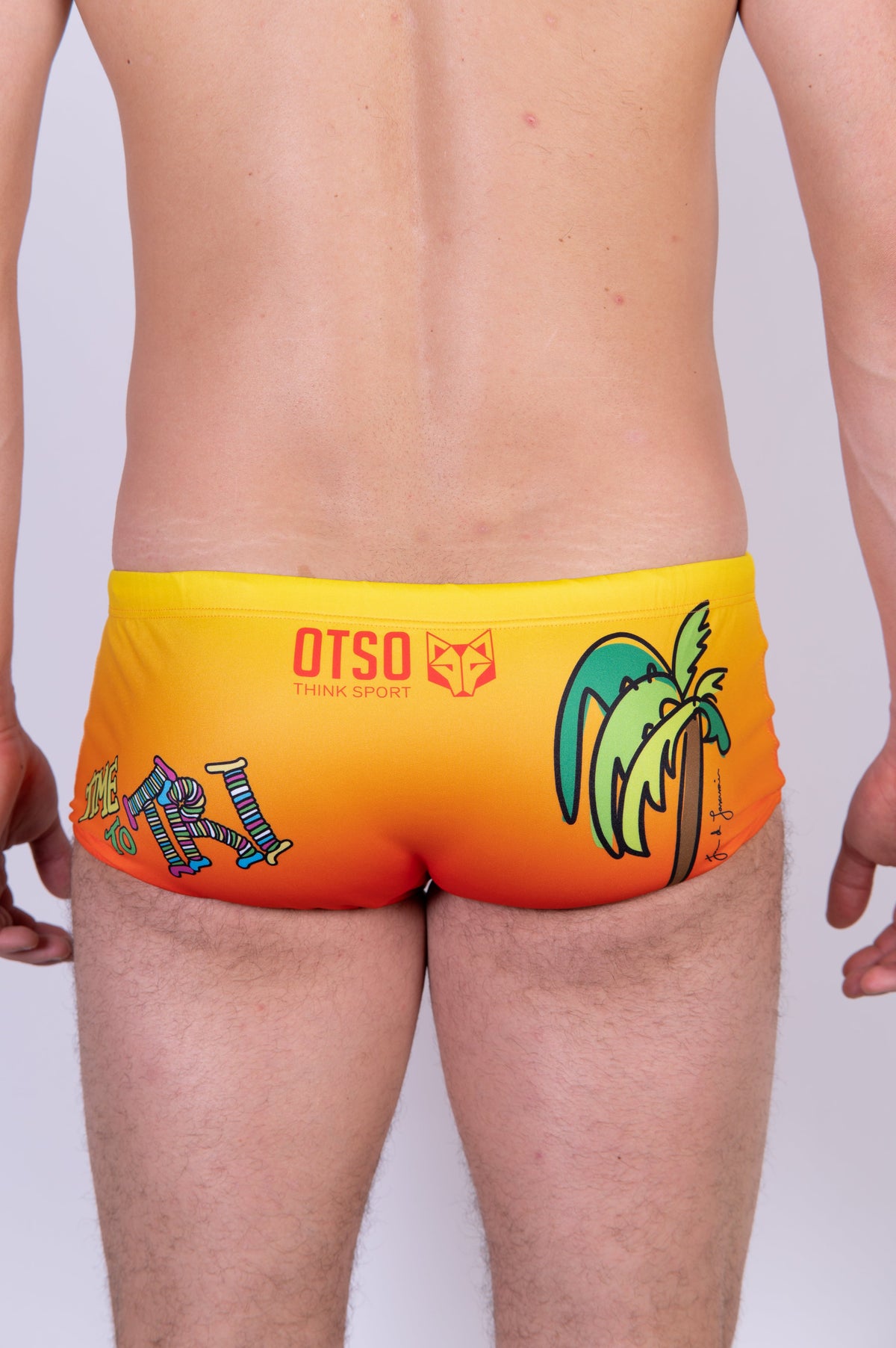 OTSO Herren Badehose Trunk - Time to tri Bike – Produktansicht 13
