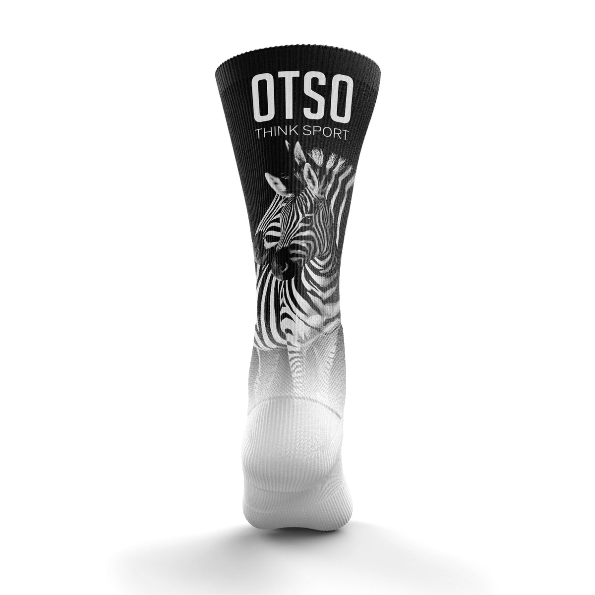 OTSO Sublimierte Sportsocken - Zebra – Produktansicht 2