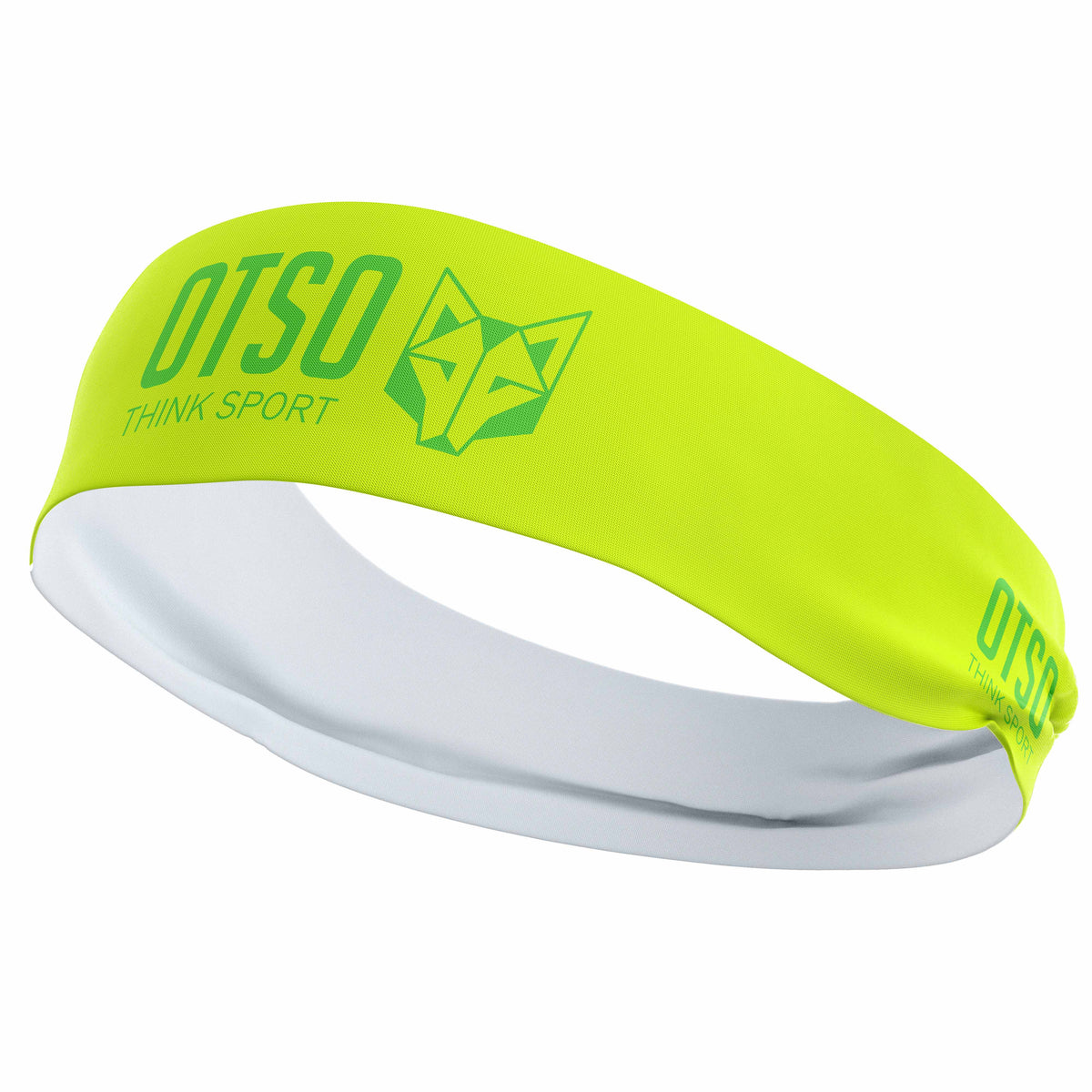 OTSO Sport-Stirnband - OTSO Sport Fluo Yellow / Fluo Green – Produktansicht 2