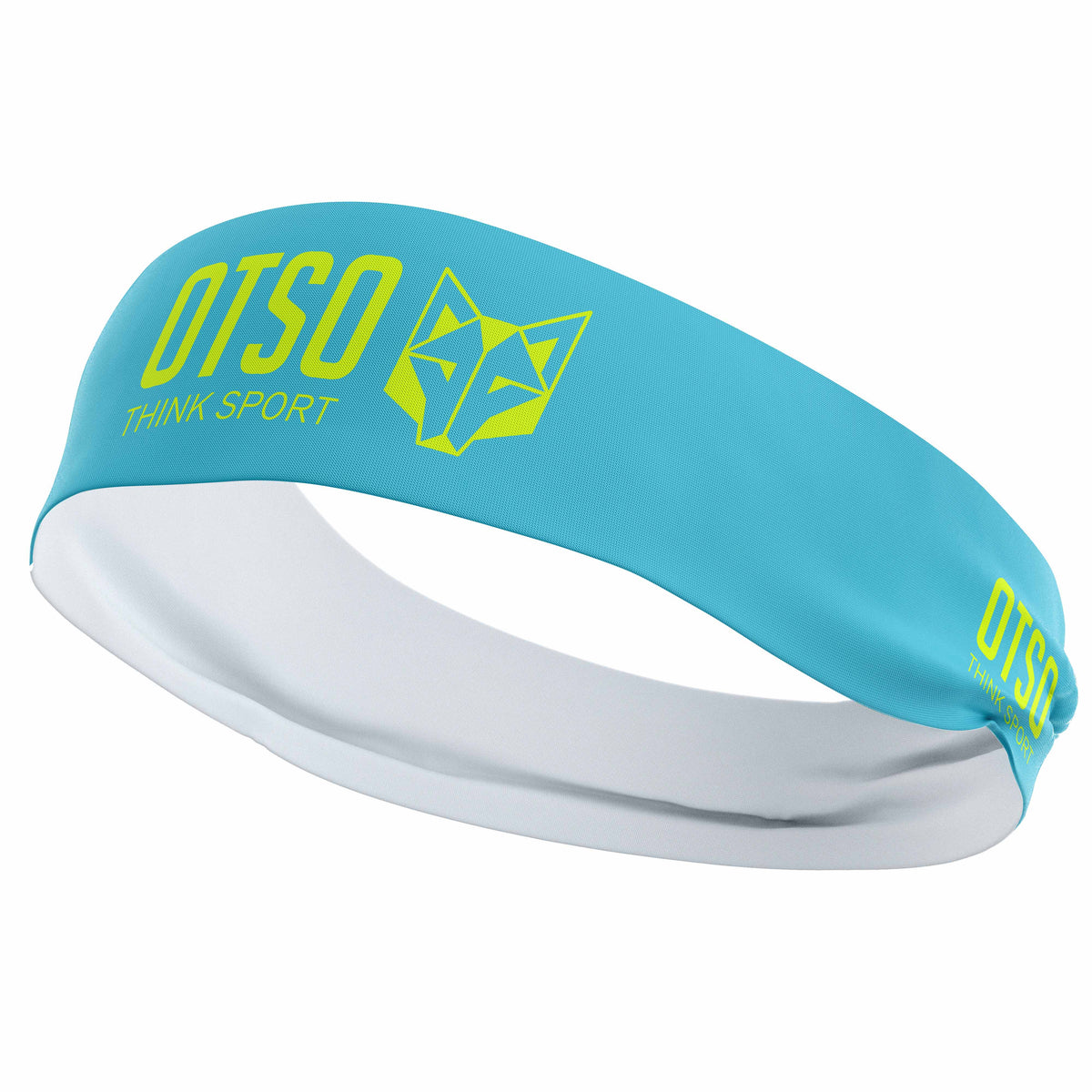 OTSO Sport-Stirnband - OTSO Sport Light Blue / Fluo Yellow – Produktansicht 2