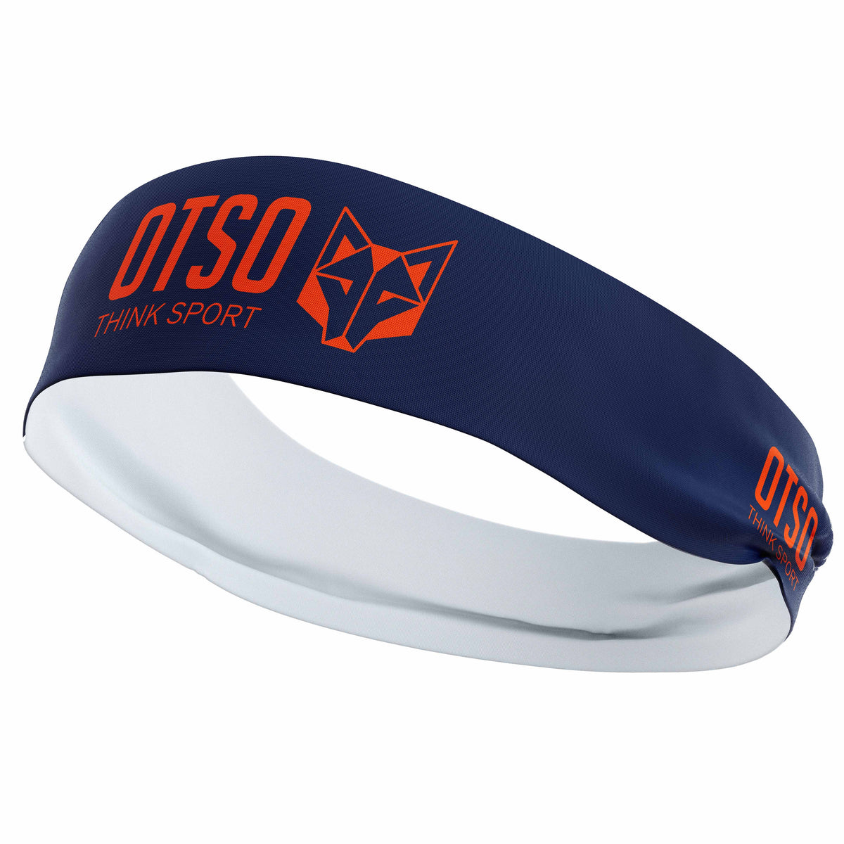 OTSO Sport-Stirnband - OTSO Sport Navy Blue / Fluo Orange – Produktansicht 2