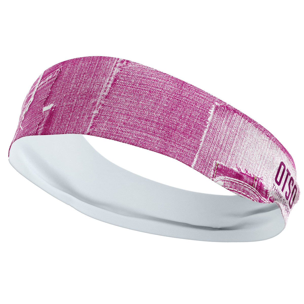 OTSO Sport-Stirnband - Pink Jeans – Produktansicht 2