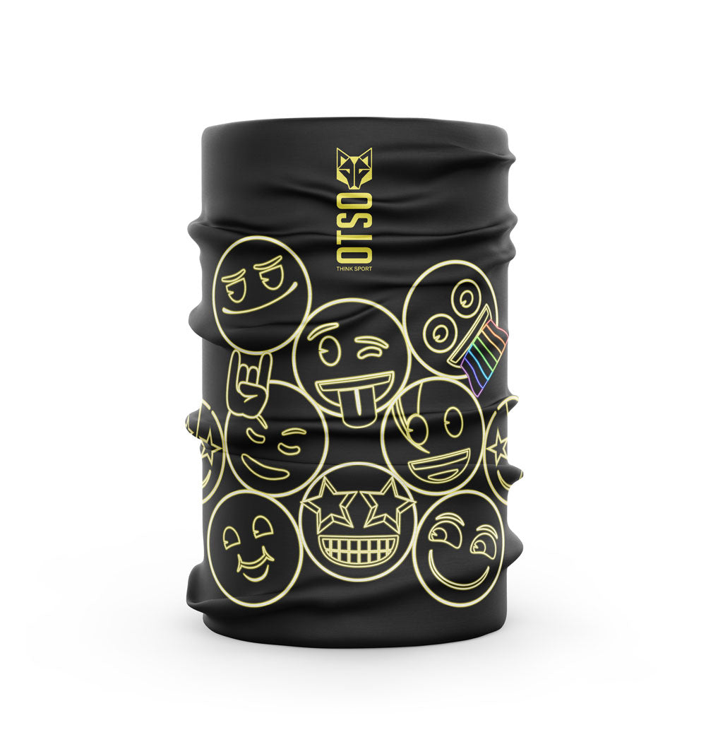 OTSO Multifunktionstuch - Emoji Neon Faces – Produktansicht 2