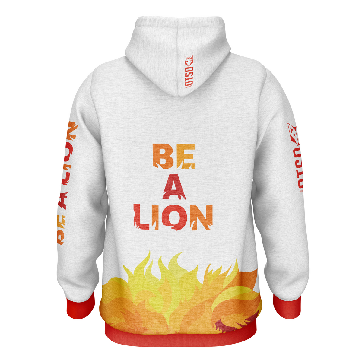 OTSO Hoodie - Be A Lion Orange – Produktansicht 2