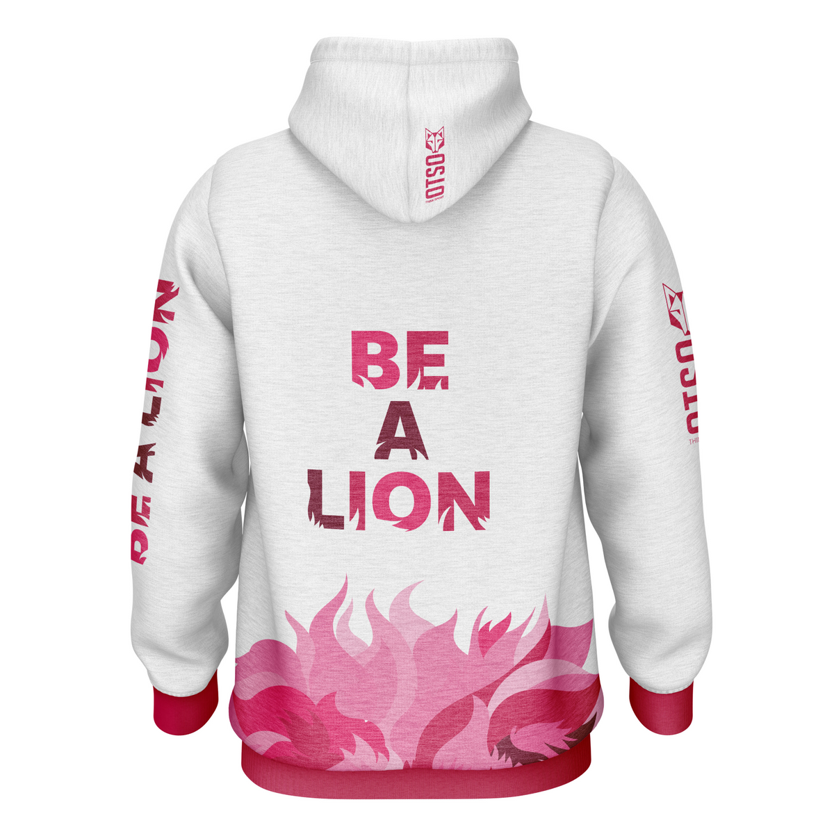 OTSO Hoodie - Be A Lion Pink – Produktansicht 2