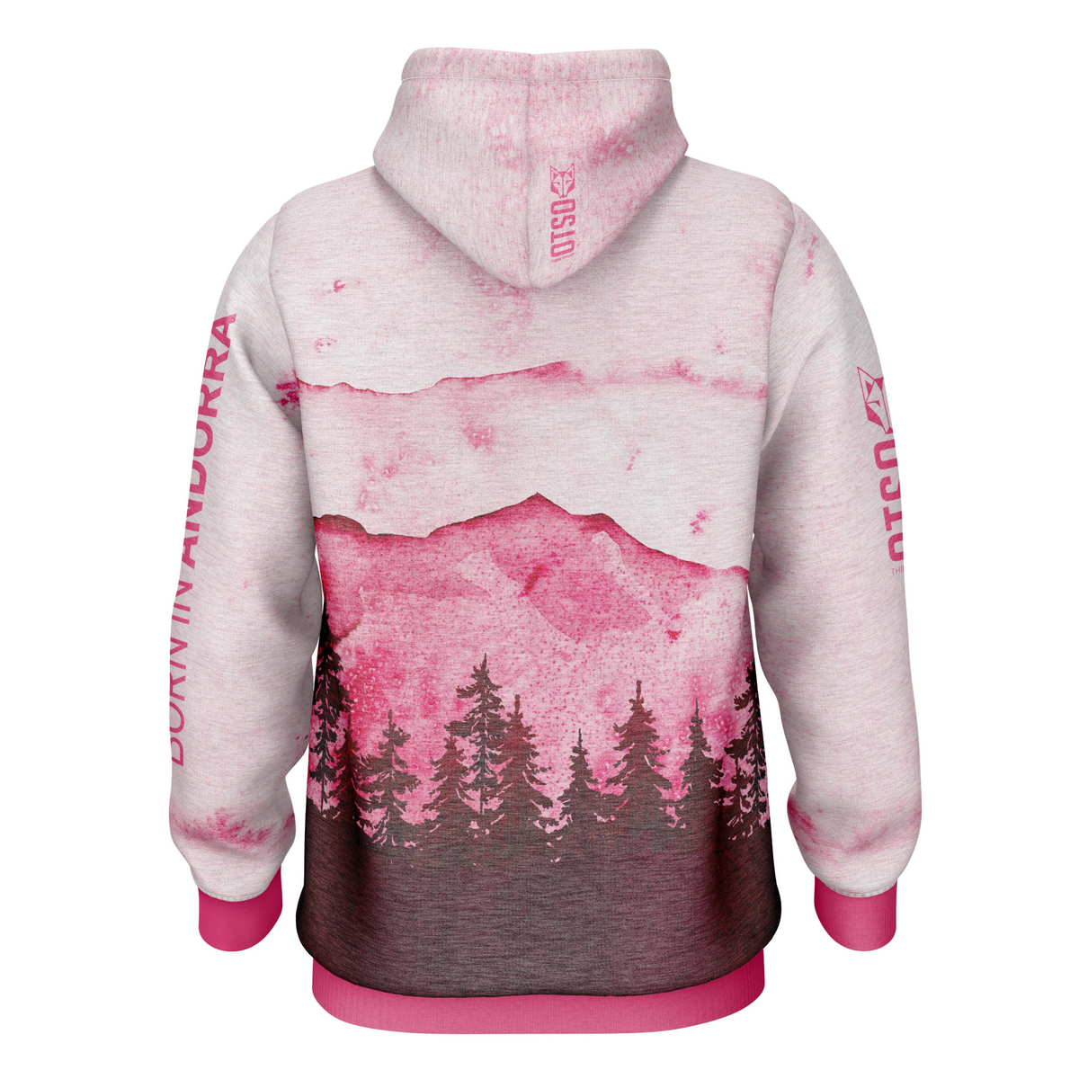 OTSO Hoodie - Pink Forest – Produktansicht 2