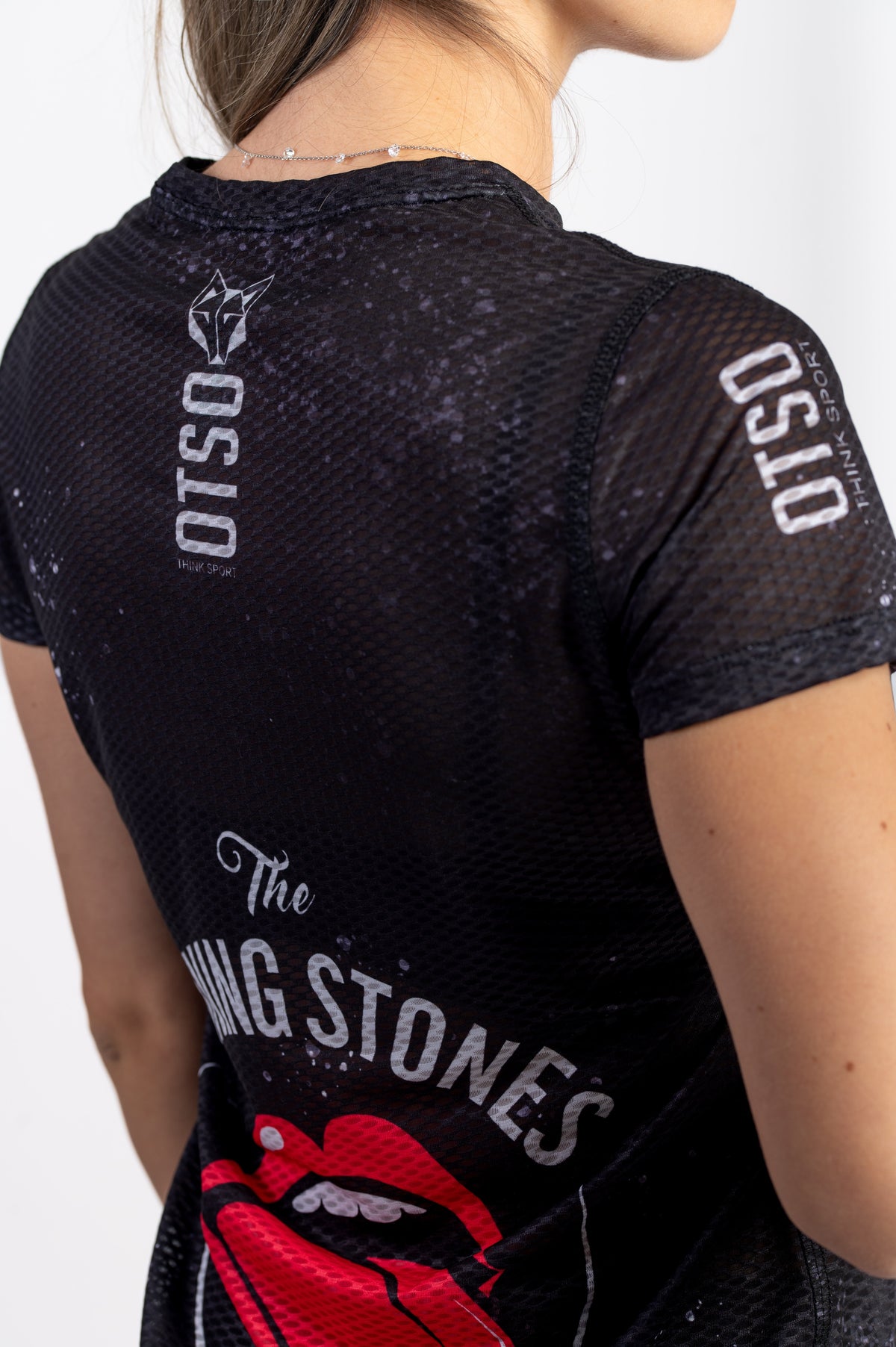OTSO Damen Kurzarm-Funktionsshirt - Running Stones – Produktansicht 9