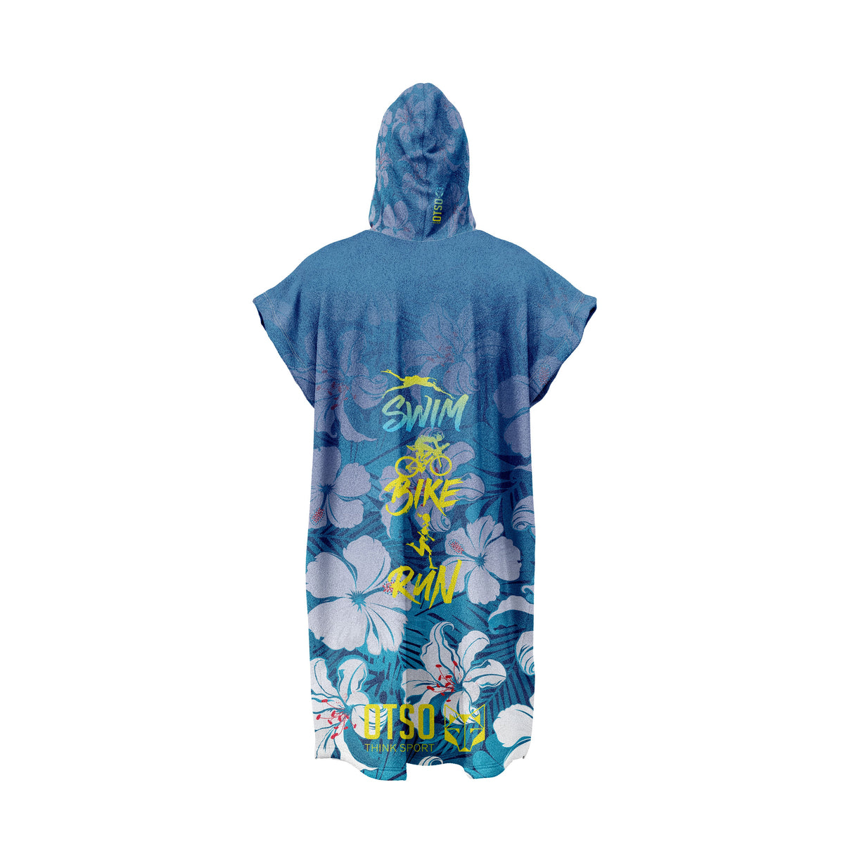 OTSO Schwimmponcho - Swim Bike Run Flower – Produktansicht 2