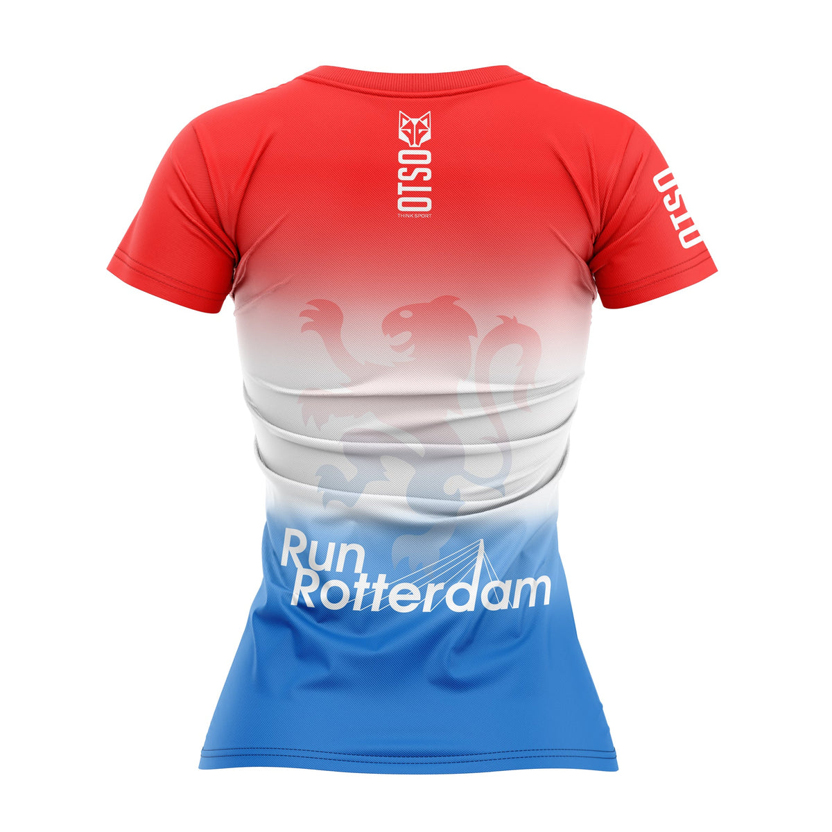 OTSO Damen Kurzarm-Funktionsshirt - Run Rotterdam – Produktansicht 2