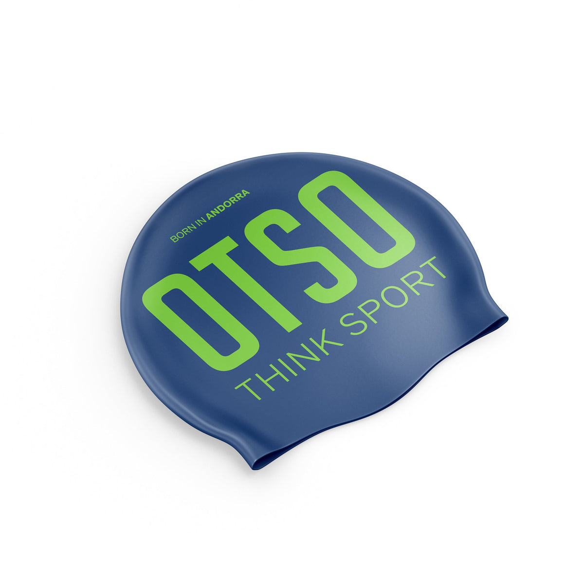 OTSO Badekappe - Electric Blue & Fluo Green – Produktansicht 2