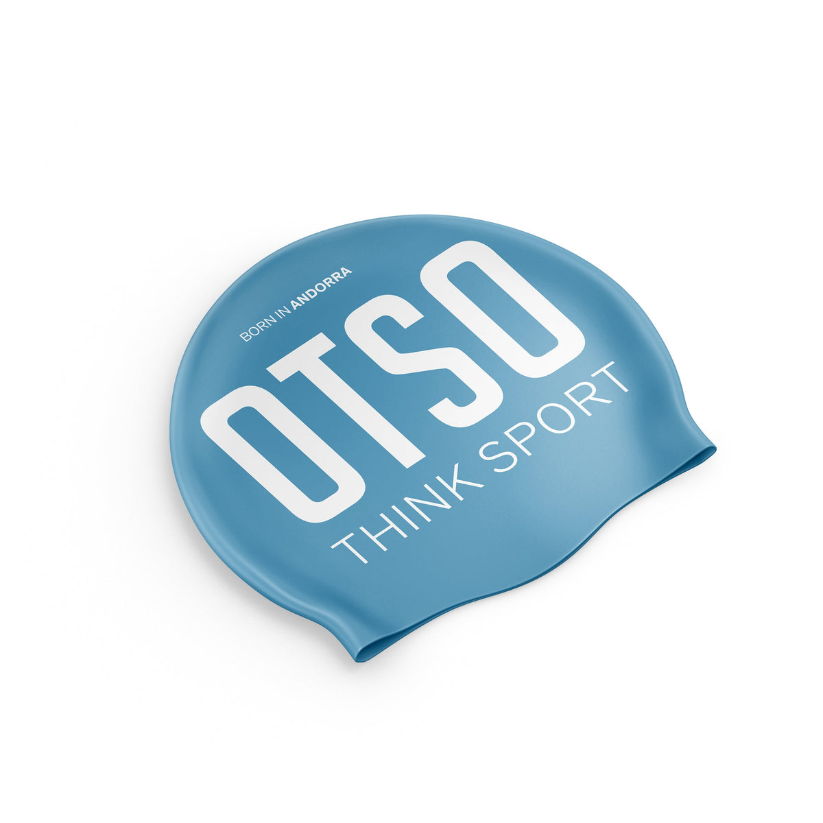 OTSO Badekappe - Light Blue & White – Produktansicht 2