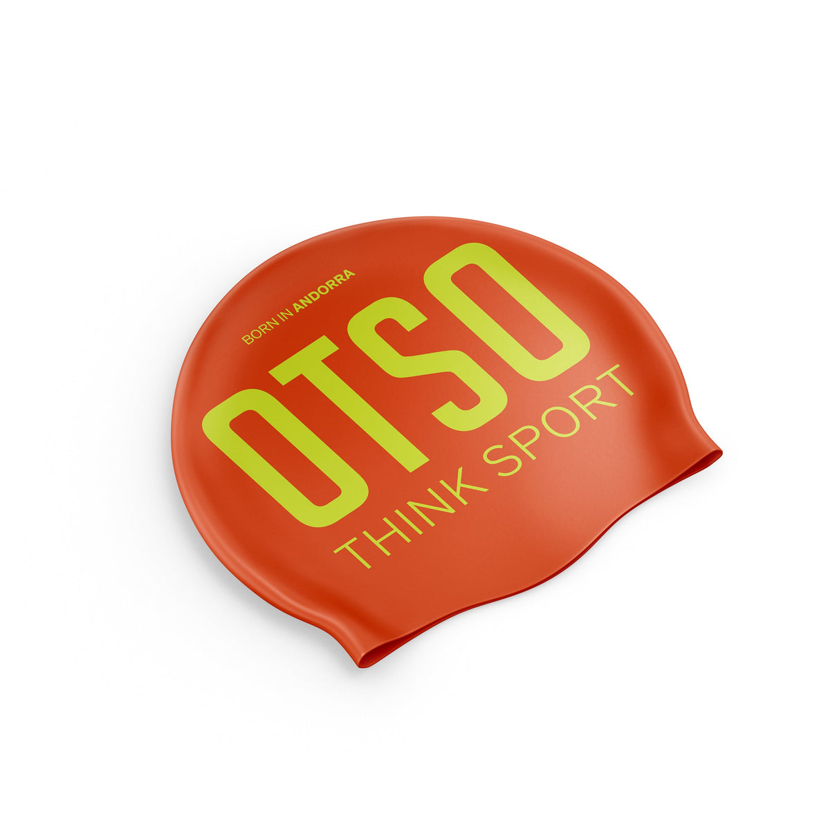 OTSO Badekappe - Fluo Orange & Fluo Yellow – Produktansicht 2