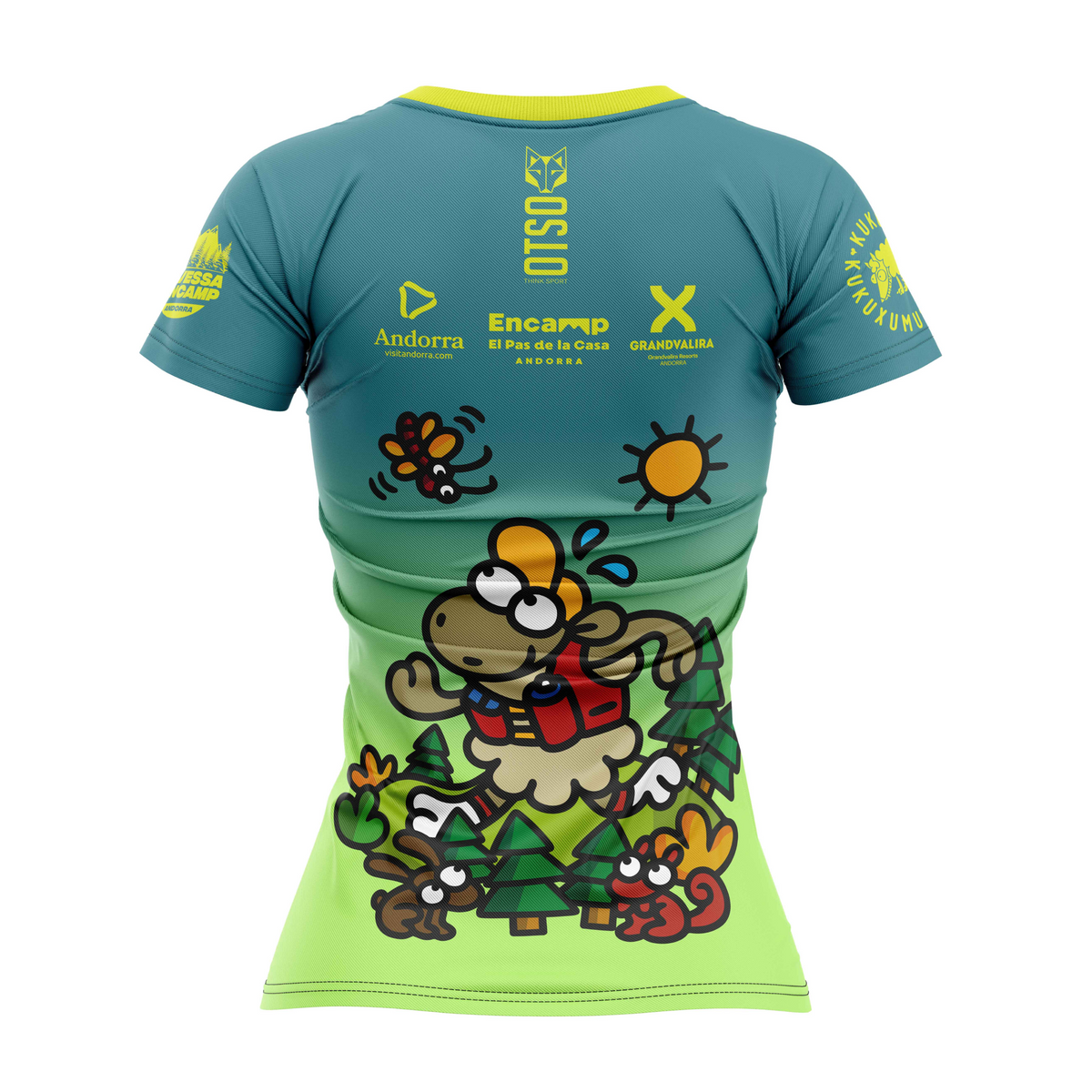 OTSO Unisex Kurzarm-Laufshirt - Travessa d’Encamp 2026 – Produktansicht 4