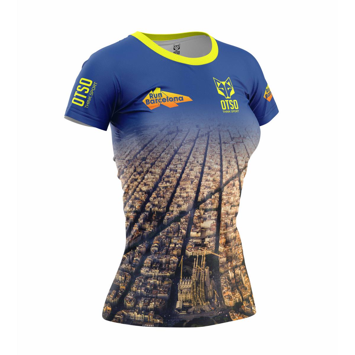 OTSO Damen Kurzarm-Funktionsshirt Run Barcelona 2026