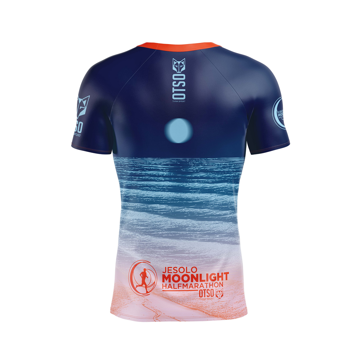 OTSO Herren Kurzarm-Funktionsshirt - Jesolo MoonLight Blue – Produktansicht 2