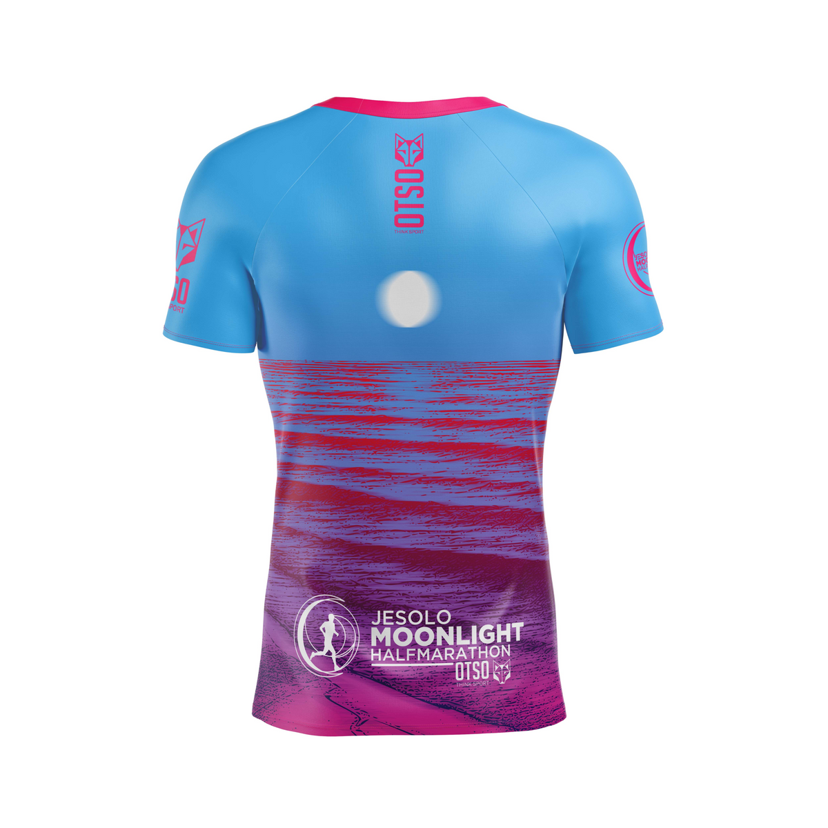 OTSO Herren Kurzarm-Funktionsshirt - Jesolo MoonLight Pink – Produktansicht 2