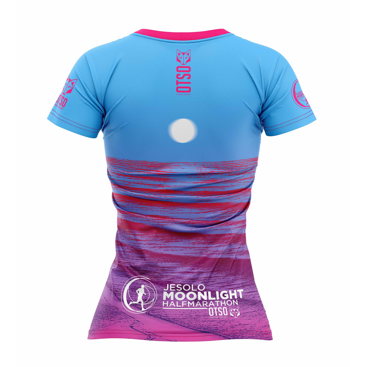 OTSO Damen Kurzarm-Funktionsshirt - Jesolo MoonLight Pink – Produktansicht 2