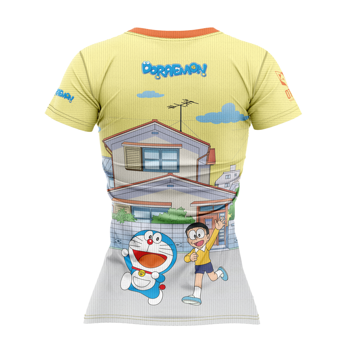 OTSO Damen Kurzarm-Funktionsshirt - Doraemon Friends forever – Produktansicht 2