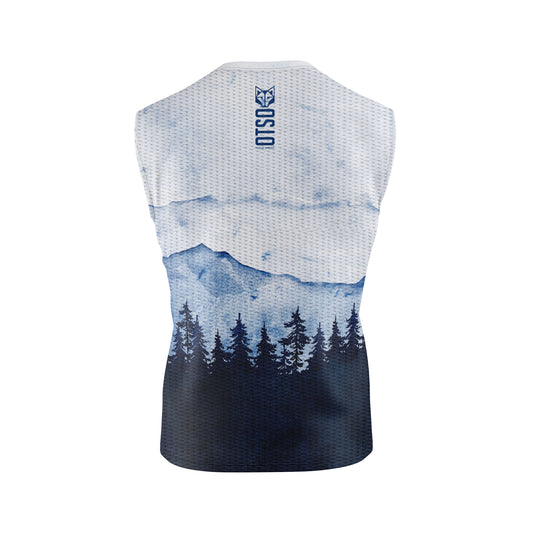 OTSO Herren Lauf-Tanktop - Blue Forest – Produktansicht 2