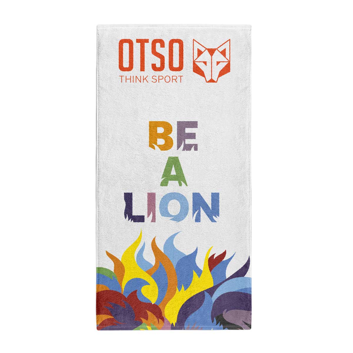 OTSO Mikrofaser-Sporthandtuch - Be A Lion – Produktansicht 2