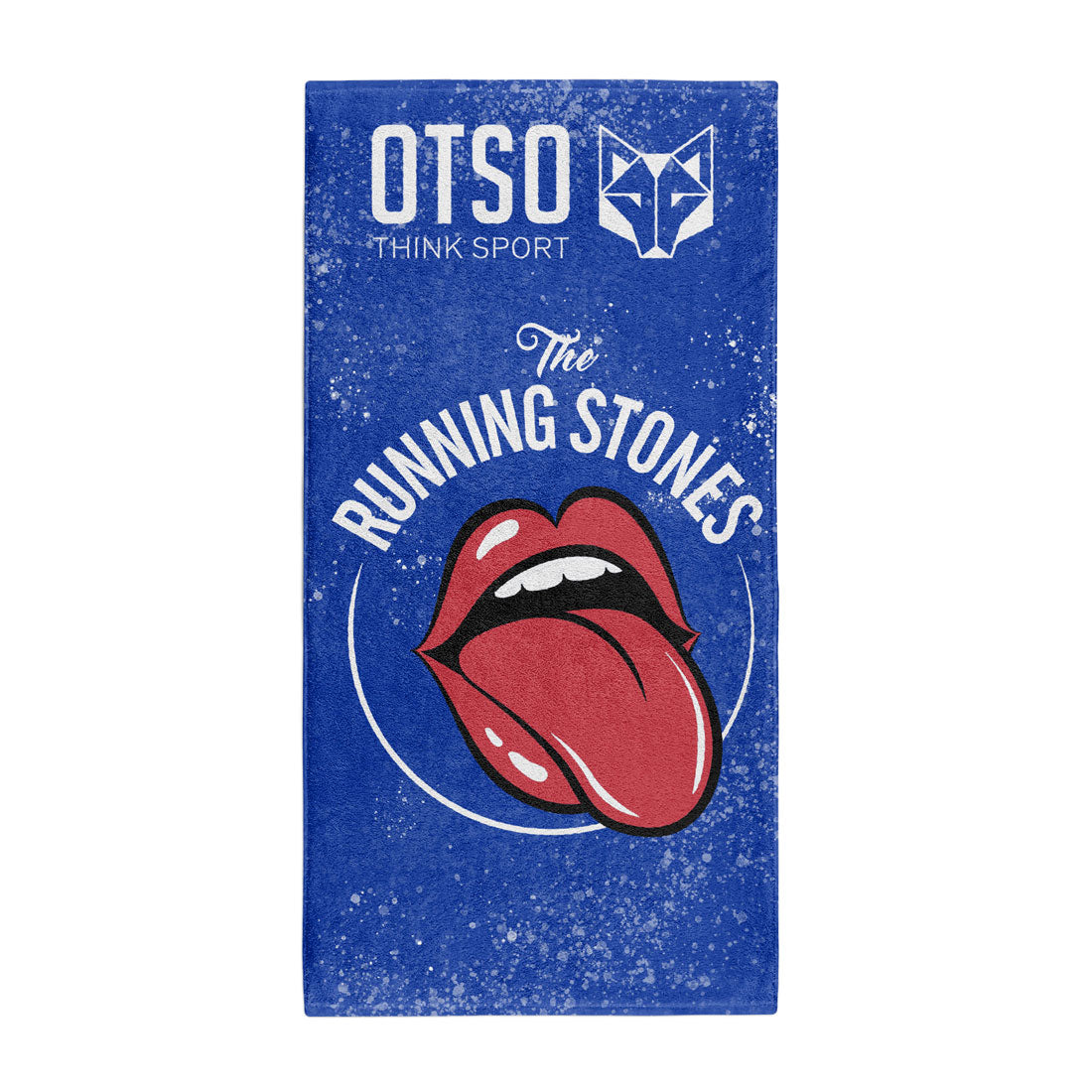OTSO Mikrofaser-Sporthandtuch - Running Stones Blue – Produktansicht